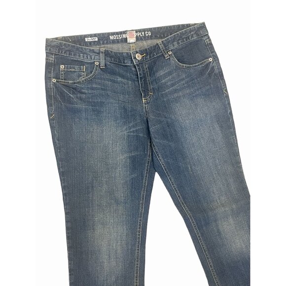 women's mid rise skinny jean dark wash Fit 6 stretch NWOT sz 17 - Picture 2 of 7